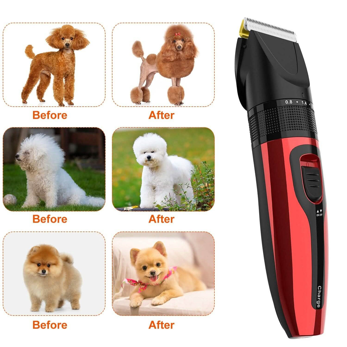 Rechargeable Cordless Pet Grooming Kit Pet Supplies - Tophatter Daily Deals
