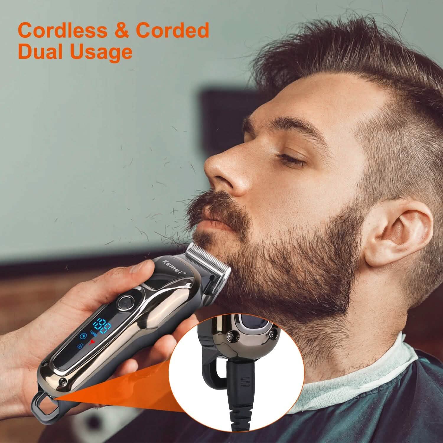 Rechargeable Electric Hair Clipper Men's Grooming - Tophatter Daily Deals