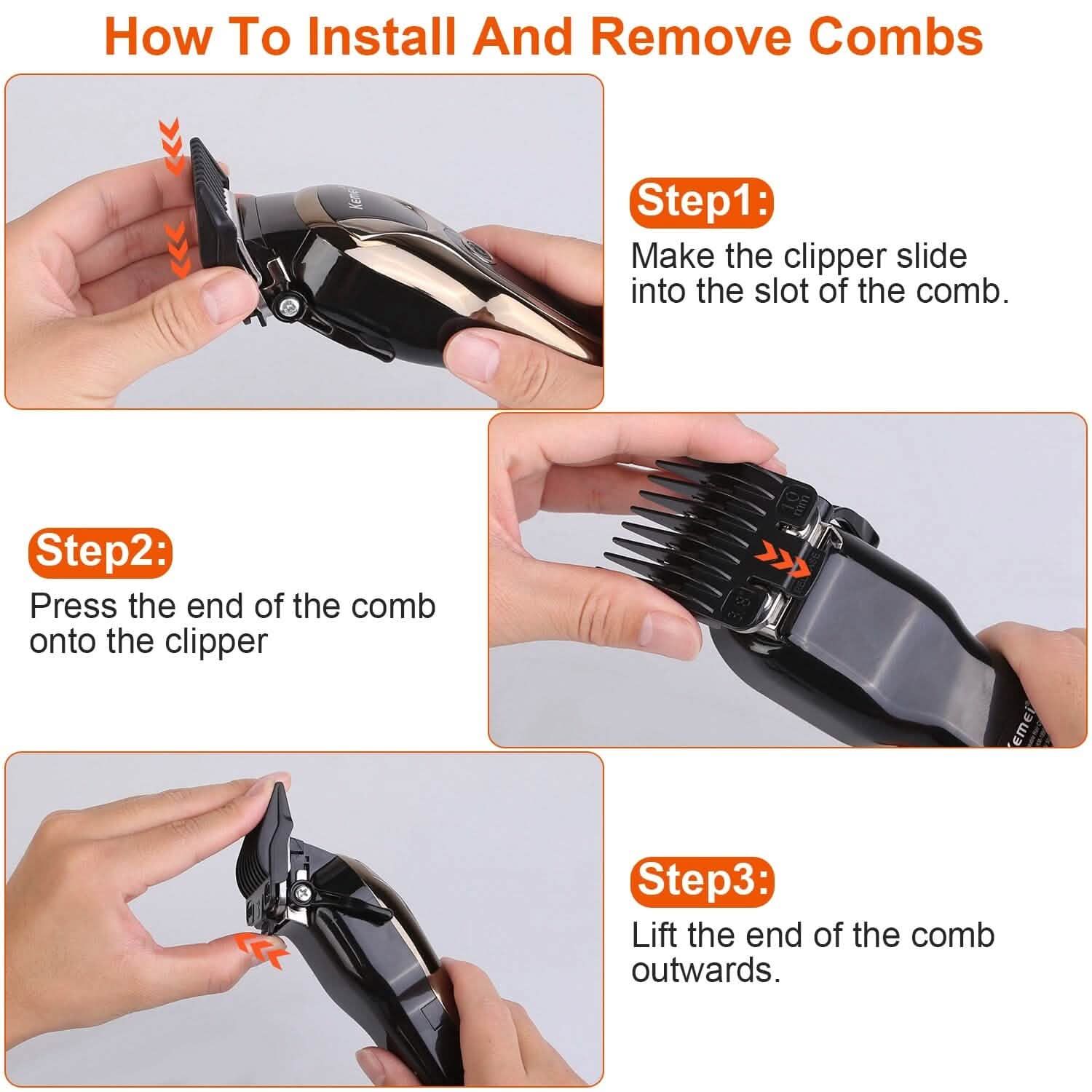 Rechargeable Electric Hair Clipper Men's Grooming - Tophatter Daily Deals