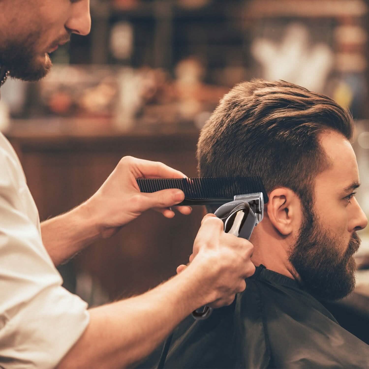 Rechargeable Electric Hair Clipper Men's Grooming - Tophatter Daily Deals