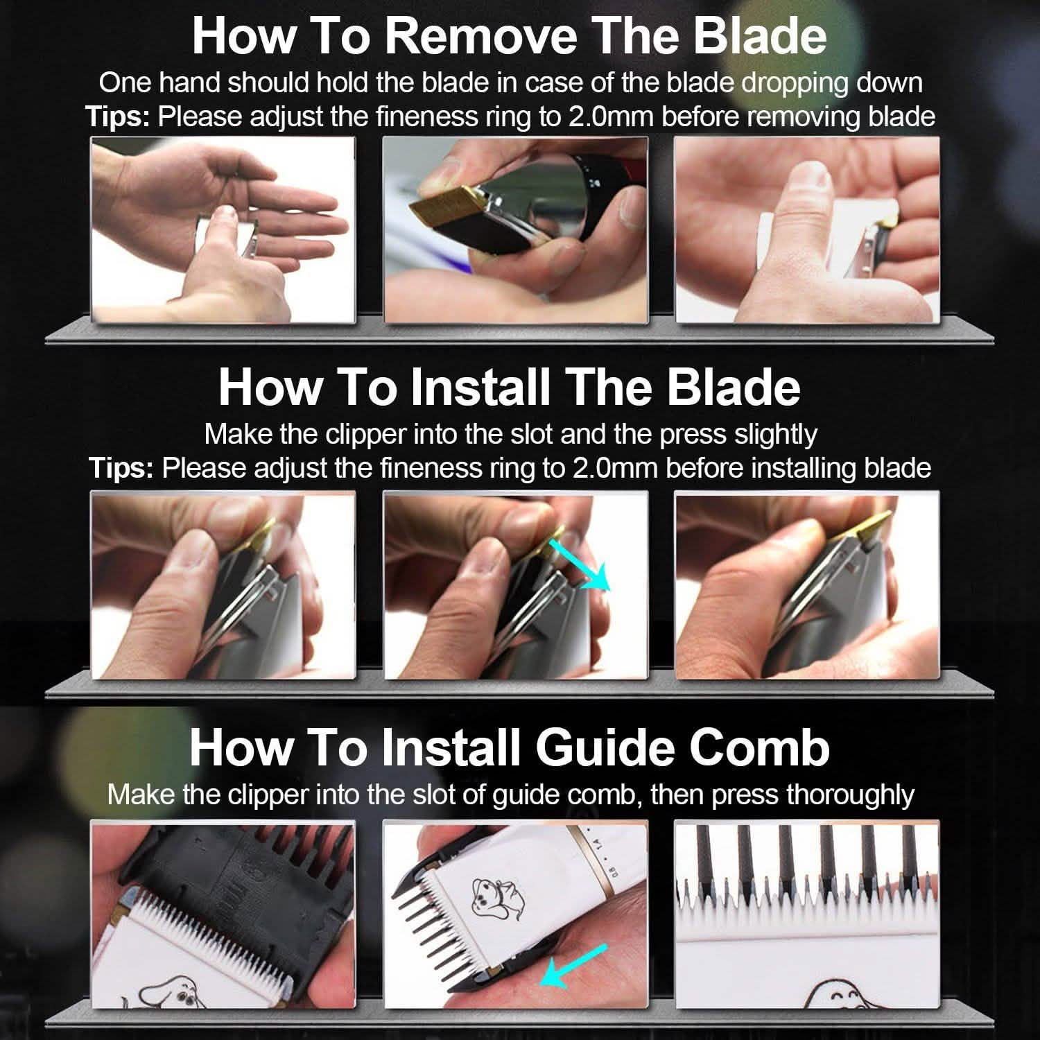 Rechargeable Electric Pet Hair Clipper Pet Supplies - Tophatter Daily Deals