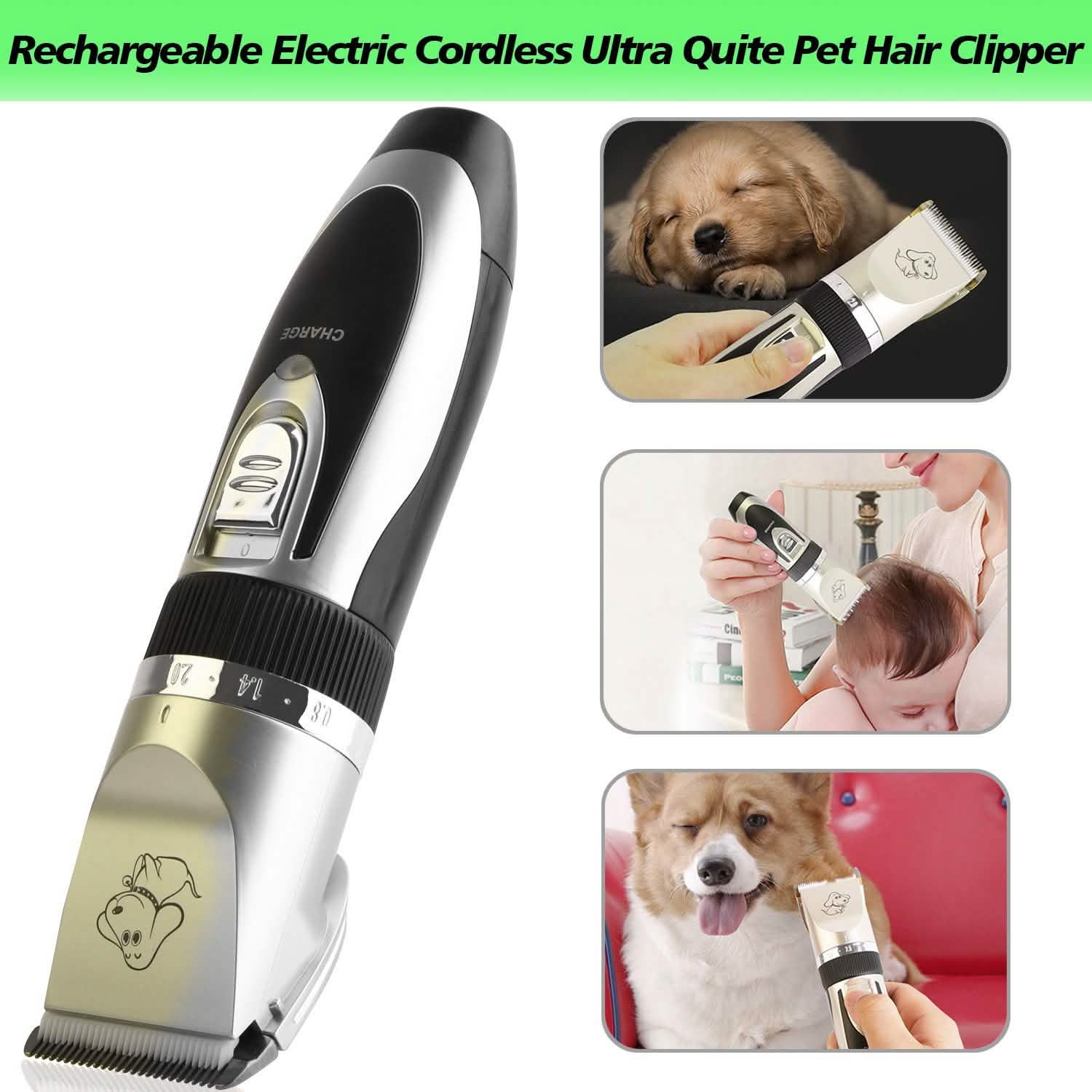 Rechargeable Electric Pet Hair Clipper Pet Supplies - Tophatter Daily Deals