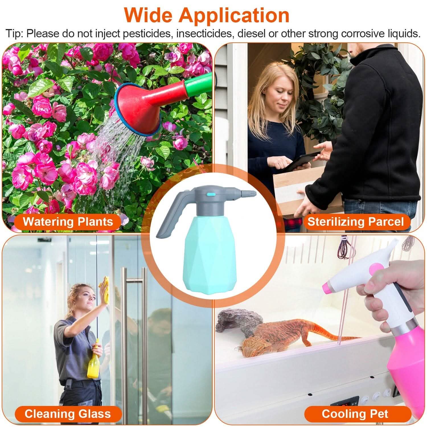 Rechargeable Handheld Automatic Electric Spray Bottle Garden & Patio - Tophatter Daily Deals