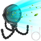 Rechargeable Handheld Fan with Flexible Tripod Outdoor Recreation - Tophatter Daily Deals
