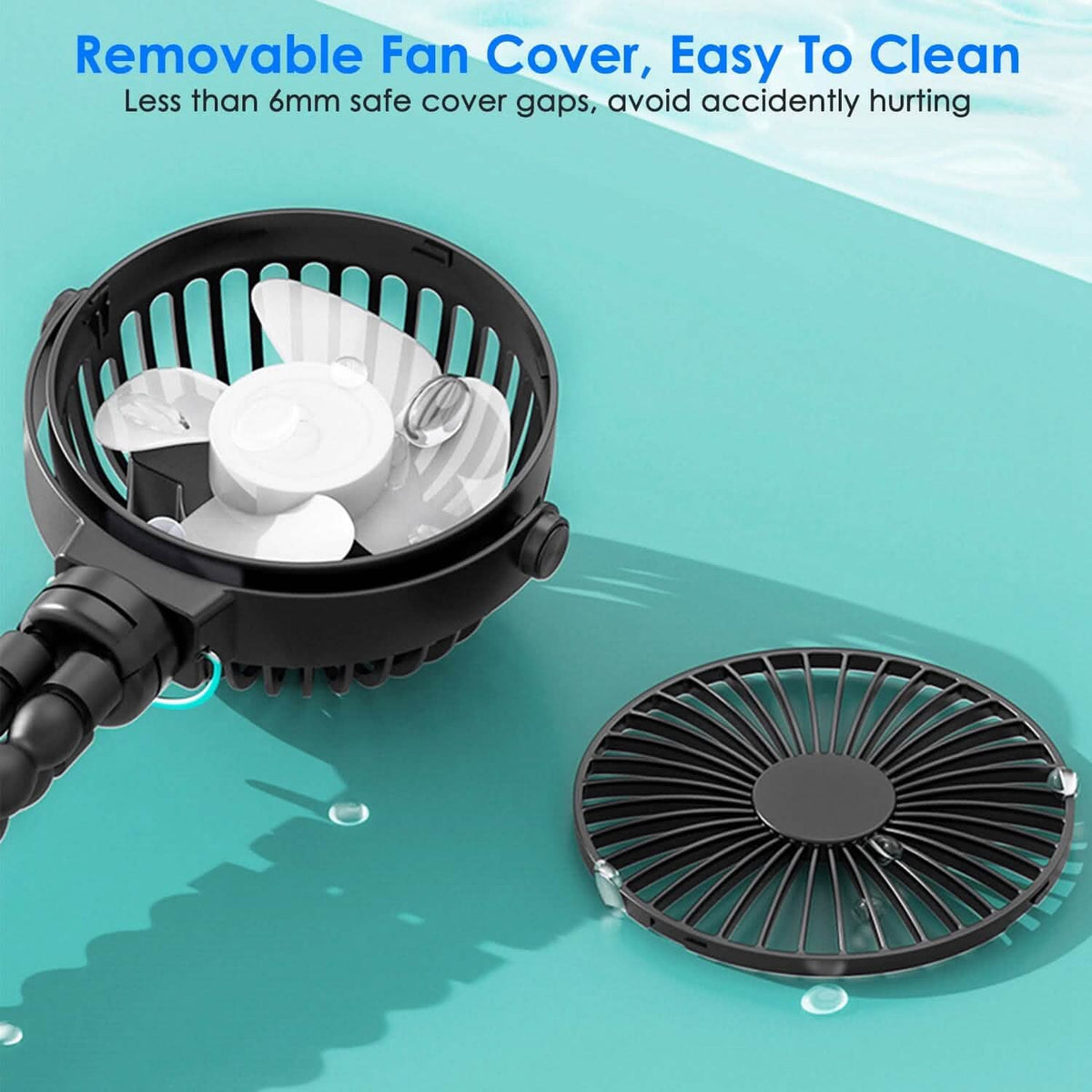 Rechargeable Handheld Fan with Flexible Tripod Outdoor Recreation - Tophatter Daily Deals