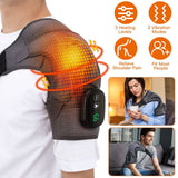 Rechargeable Heated Shoulder Wrap Massager Shoulder Brace Support with 3 Heating Levels Health & Wellness - Tophatter Daily Deals