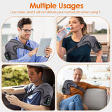 Rechargeable Heated Shoulder Wrap Massager Shoulder Brace Support with 3 Heating Levels Health & Wellness - Tophatter Daily Deals