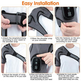 Rechargeable Heated Shoulder Wrap Massager Shoulder Brace Support with 3 Heating Levels Health & Wellness - Tophatter Daily Deals