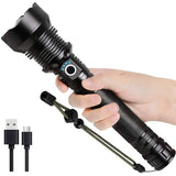 Rechargeable LED Flashlights 90000 Lumens Outdoor Recreation - Tophatter Daily Deals