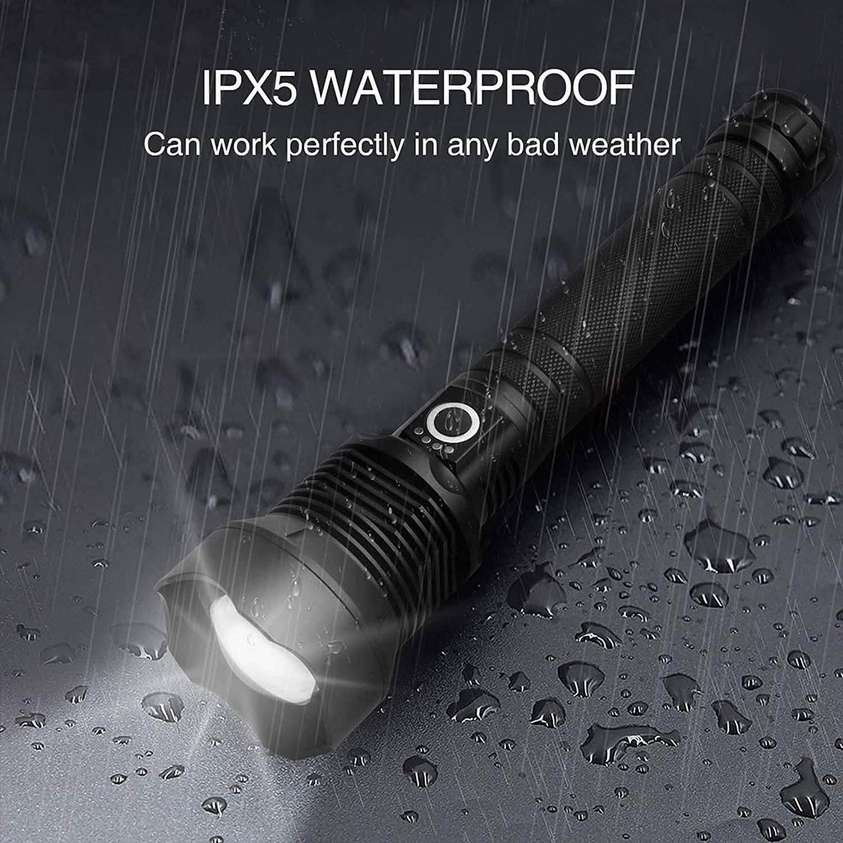Rechargeable LED Flashlights 90000 Lumens Outdoor Recreation - Tophatter Daily Deals