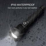 Rechargeable LED Flashlights 90000 Lumens Outdoor Recreation - Tophatter Daily Deals