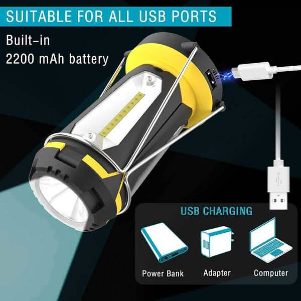 Rechargeable LED Work Light Outdoor Recreation - Tophatter Daily Deals