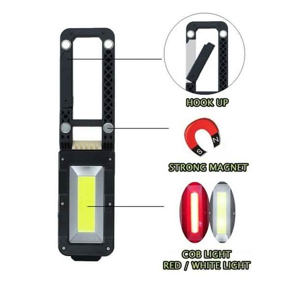 Rechargeable Magnetic Folding LED Outdoor Light Outdoor Lighting - Tophatter Daily Deals
