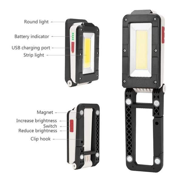 Rechargeable Magnetic Folding LED Outdoor Light Outdoor Lighting - Tophatter Daily Deals