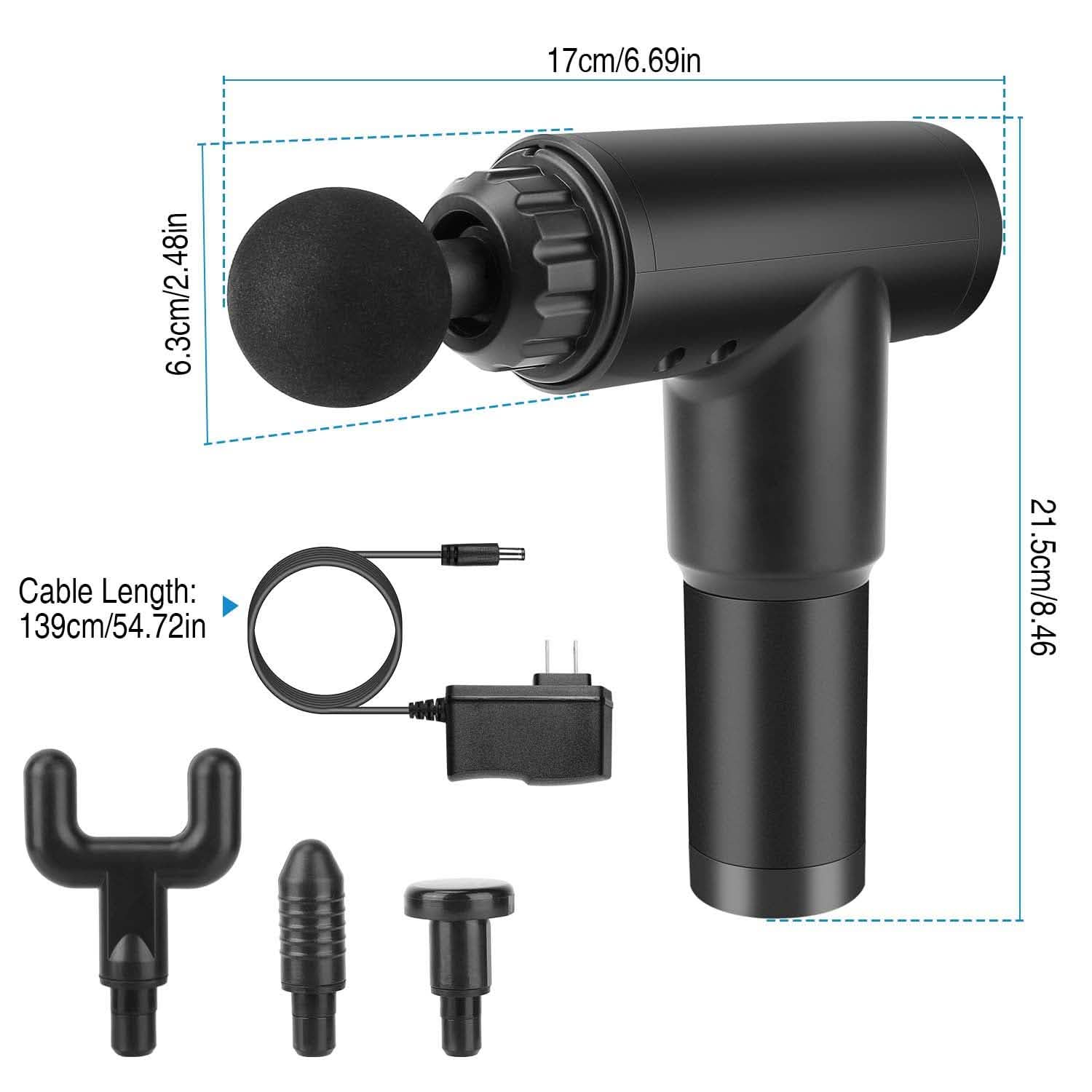 Rechargeable Percussion Massage Gun Health & Wellness - Tophatter Daily Deals