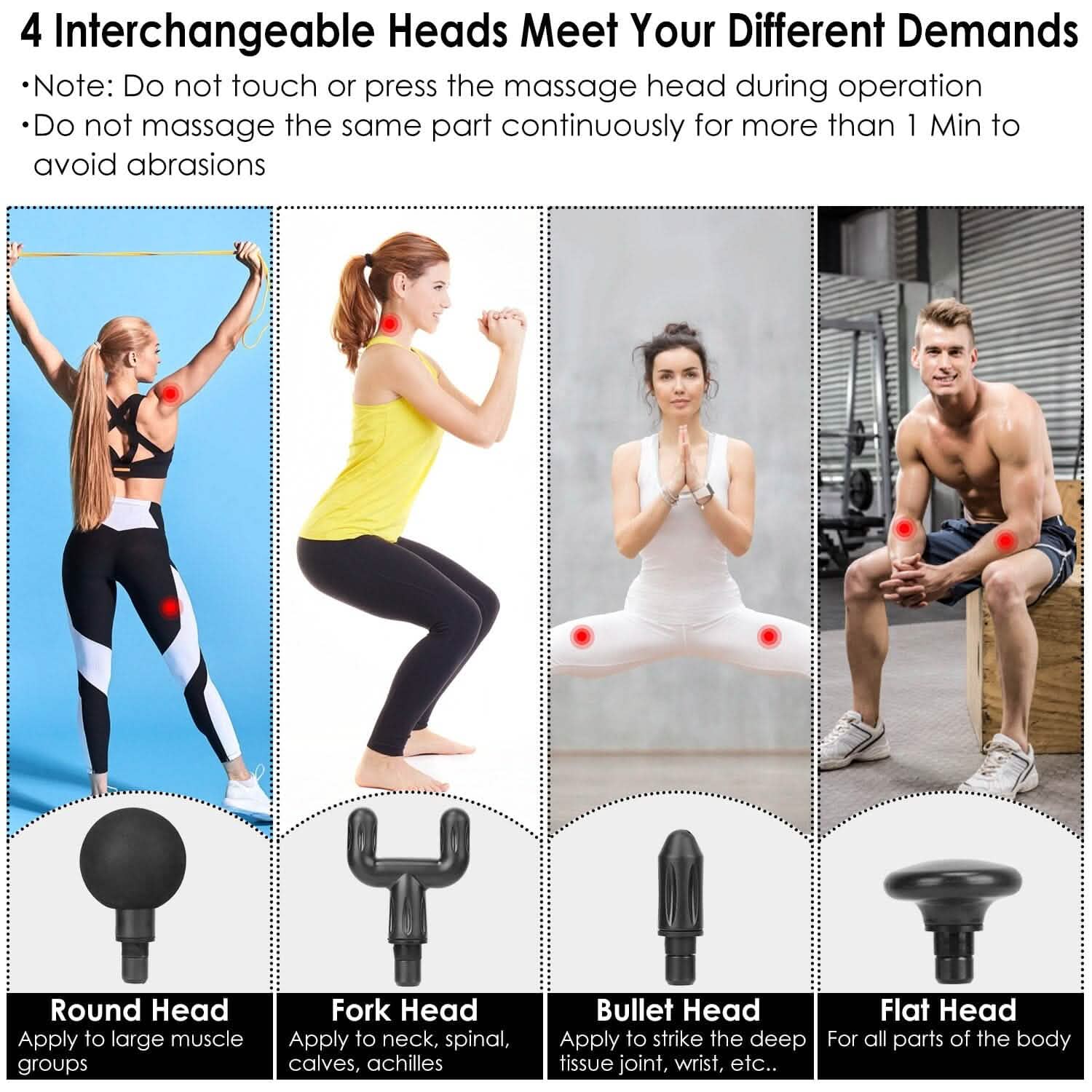 Rechargeable Percussion Massage Gun Health & Wellness - Tophatter Daily Deals