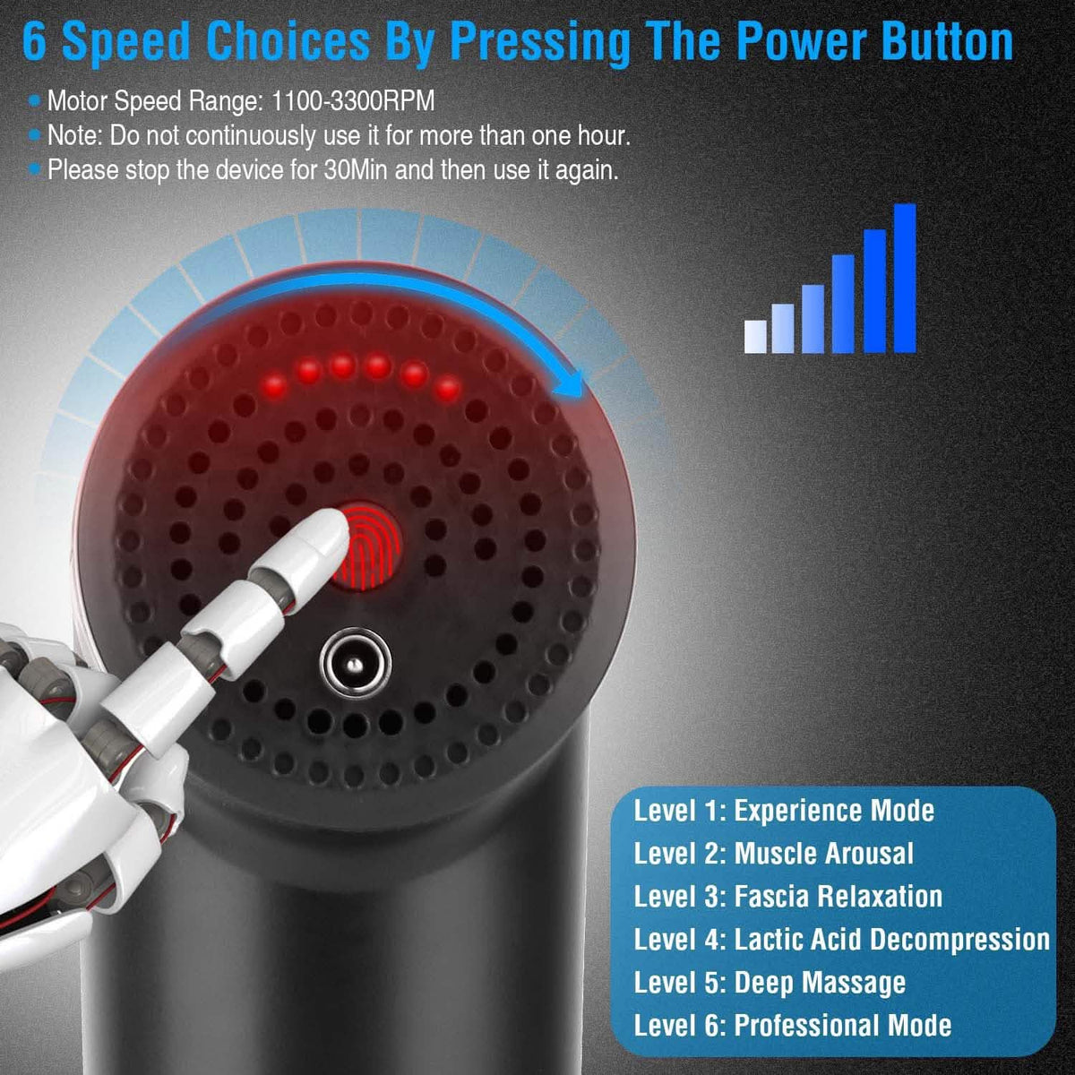 Rechargeable Percussion Massage Gun Health & Wellness - Tophatter Daily Deals