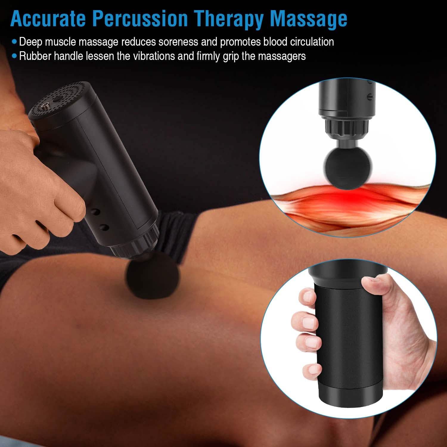 Rechargeable Percussion Massage Gun Health & Wellness - Tophatter Daily Deals
