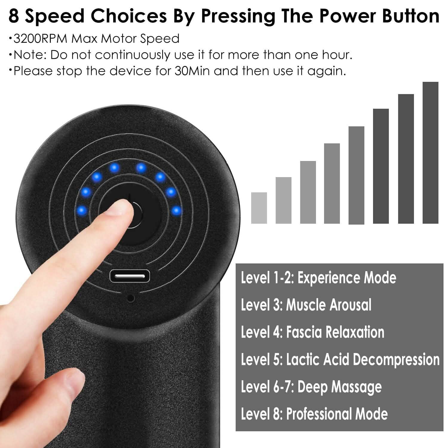 Rechargeable Percussion Massage Gun Health & Wellness - Tophatter Daily Deals