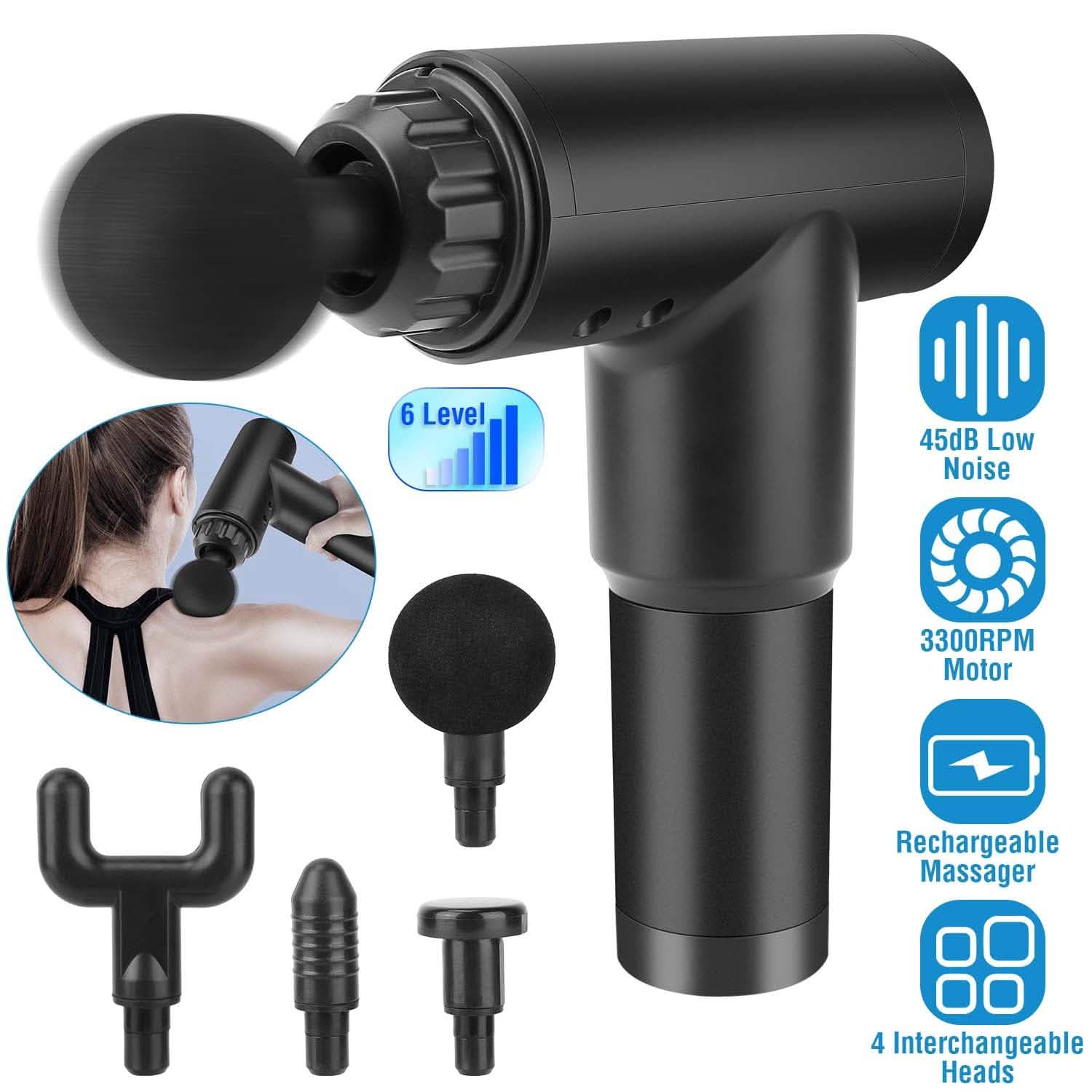 Rechargeable Percussion Massage Gun Health & Wellness - Tophatter Daily Deals