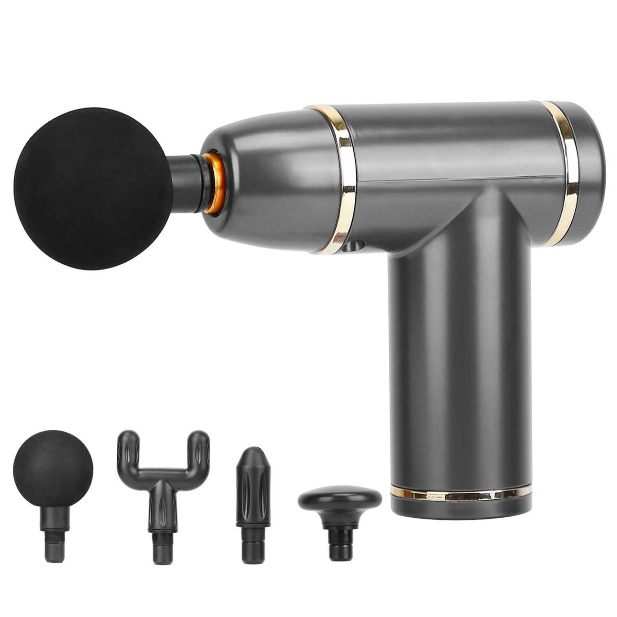 Rechargeable Percussion Massage Gun Gray Health & Wellness - Tophatter Daily Deals