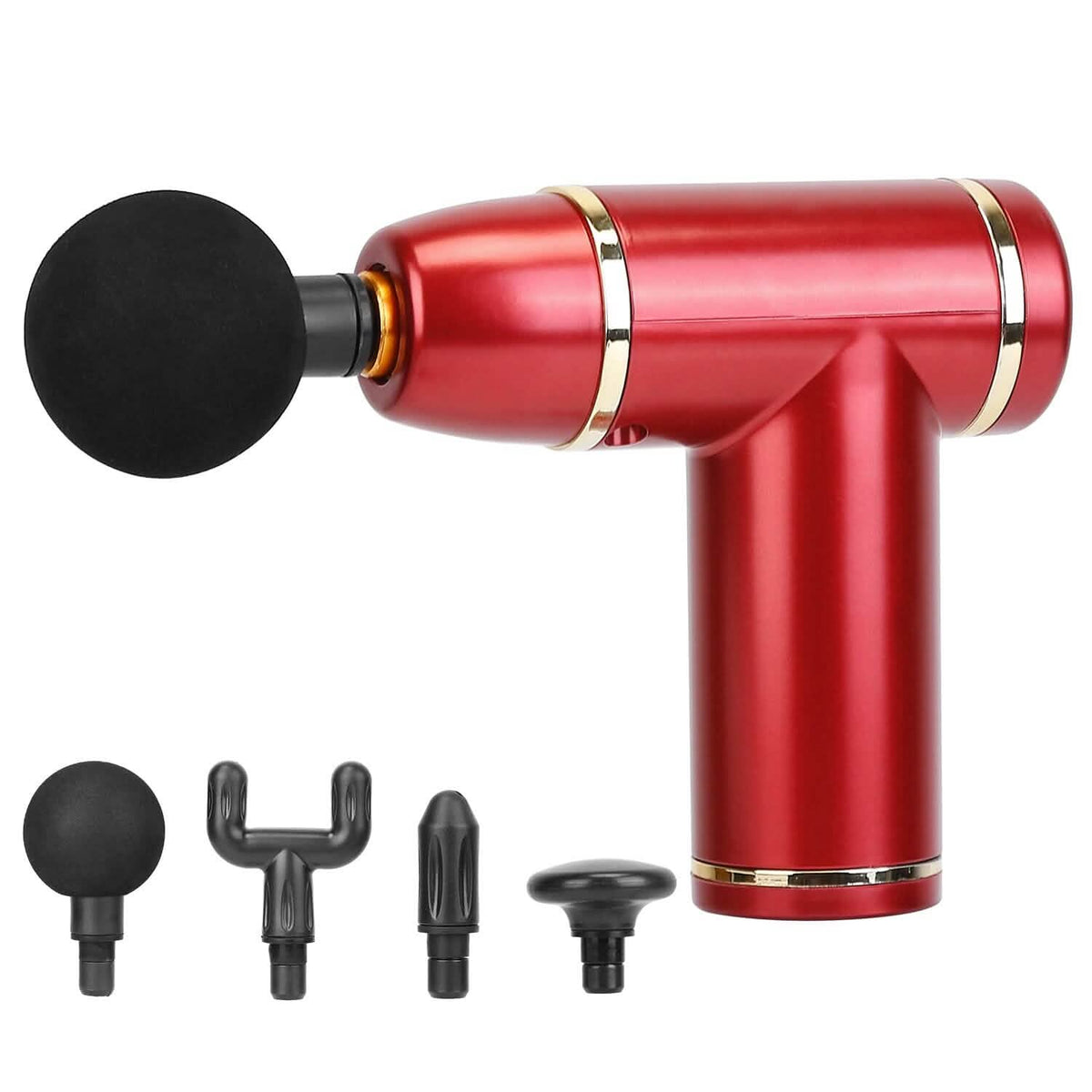 Rechargeable Percussion Massage Gun Red Health & Wellness - Tophatter Daily Deals