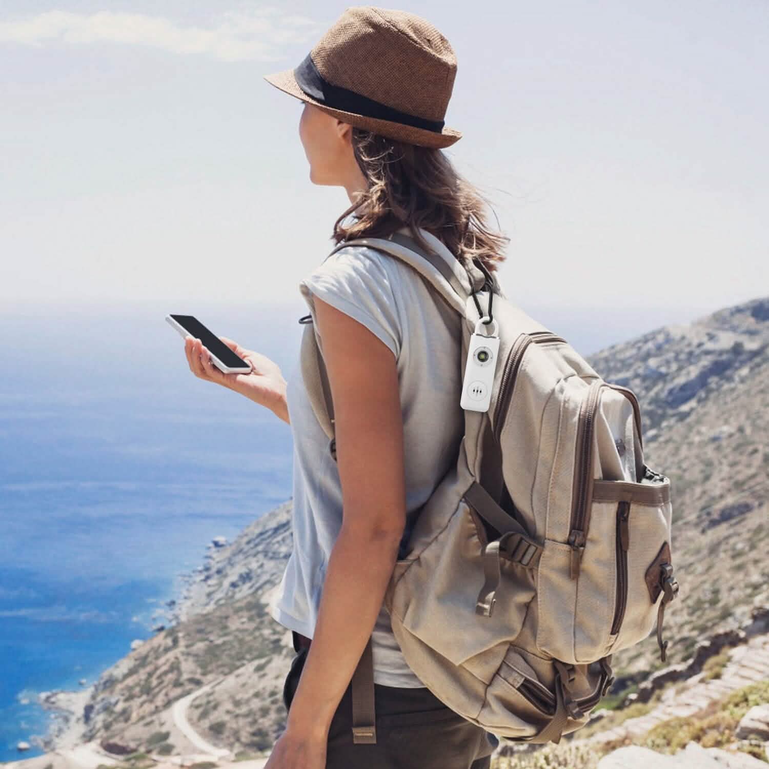 Rechargeable Personal Safety Alarm with Strobe Light Tactical & Self Defense - Tophatter Daily Deals