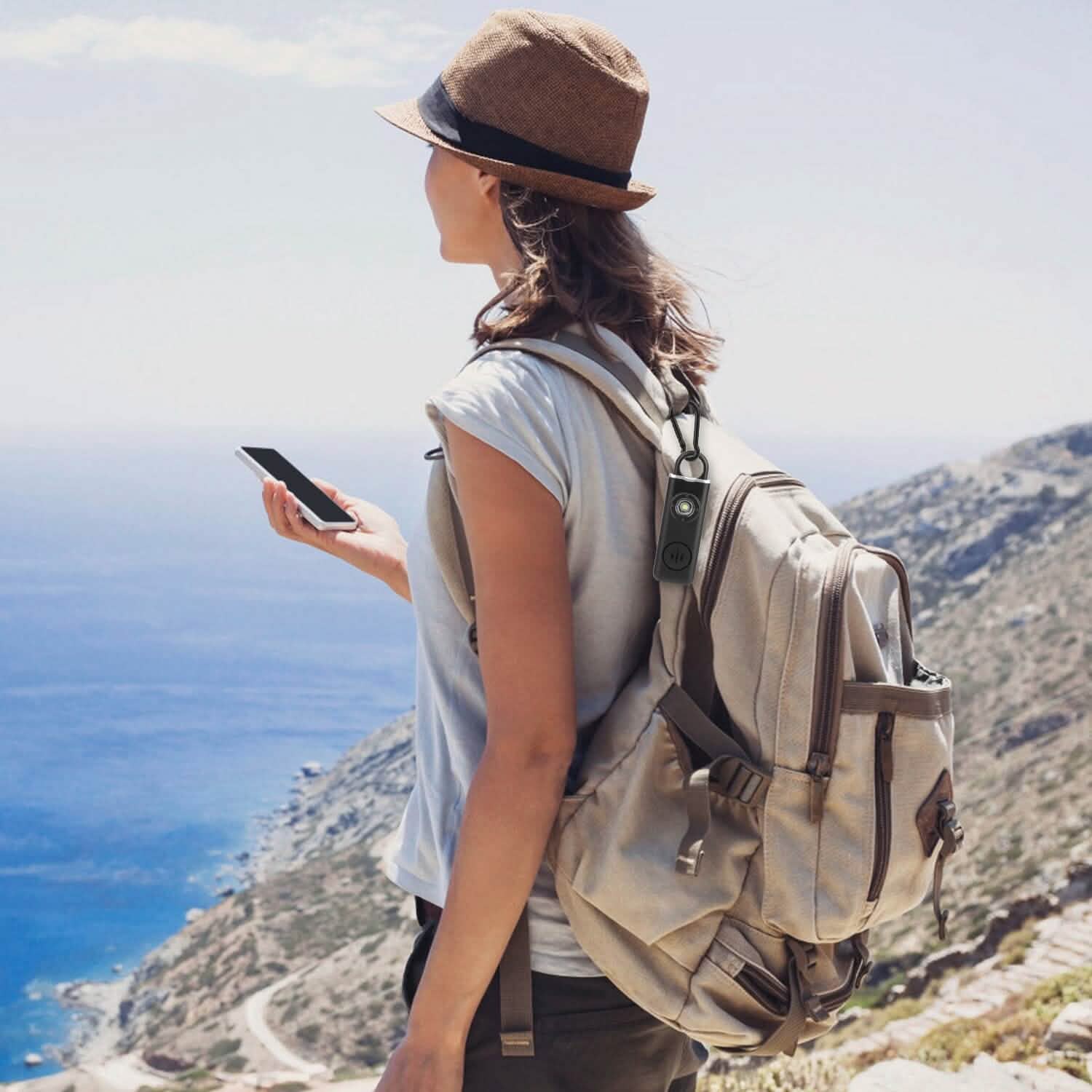 Rechargeable Personal Safety Alarm with Strobe Light Tactical & Self Defense - Tophatter Daily Deals