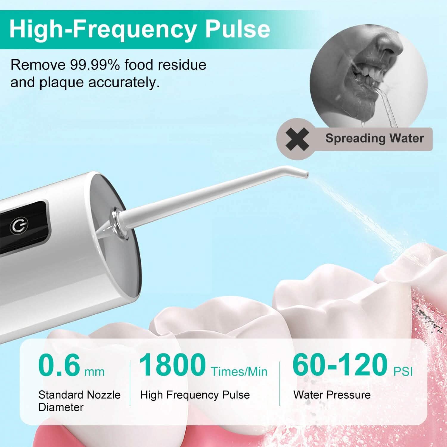 Rechargeable Portable Water Flosser Beauty & Personal Care - Tophatter Daily Deals