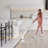Rechargeable Telescopic Cleaning Brush 6 Replaceable Heads 2 Speed Adjustable Extension Arm Household Appliances - Tophatter Daily Deals