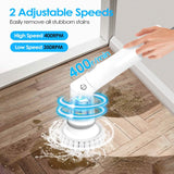 Rechargeable Telescopic Cleaning Brush 6 Replaceable Heads 2 Speed Adjustable Extension Arm Household Appliances - Tophatter Daily Deals