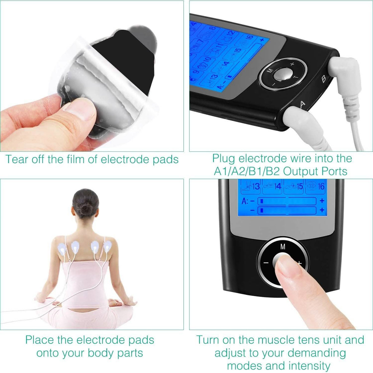 Rechargeable Tens Unit Machine Impulse Massager Health & Wellness - Tophatter Daily Deals