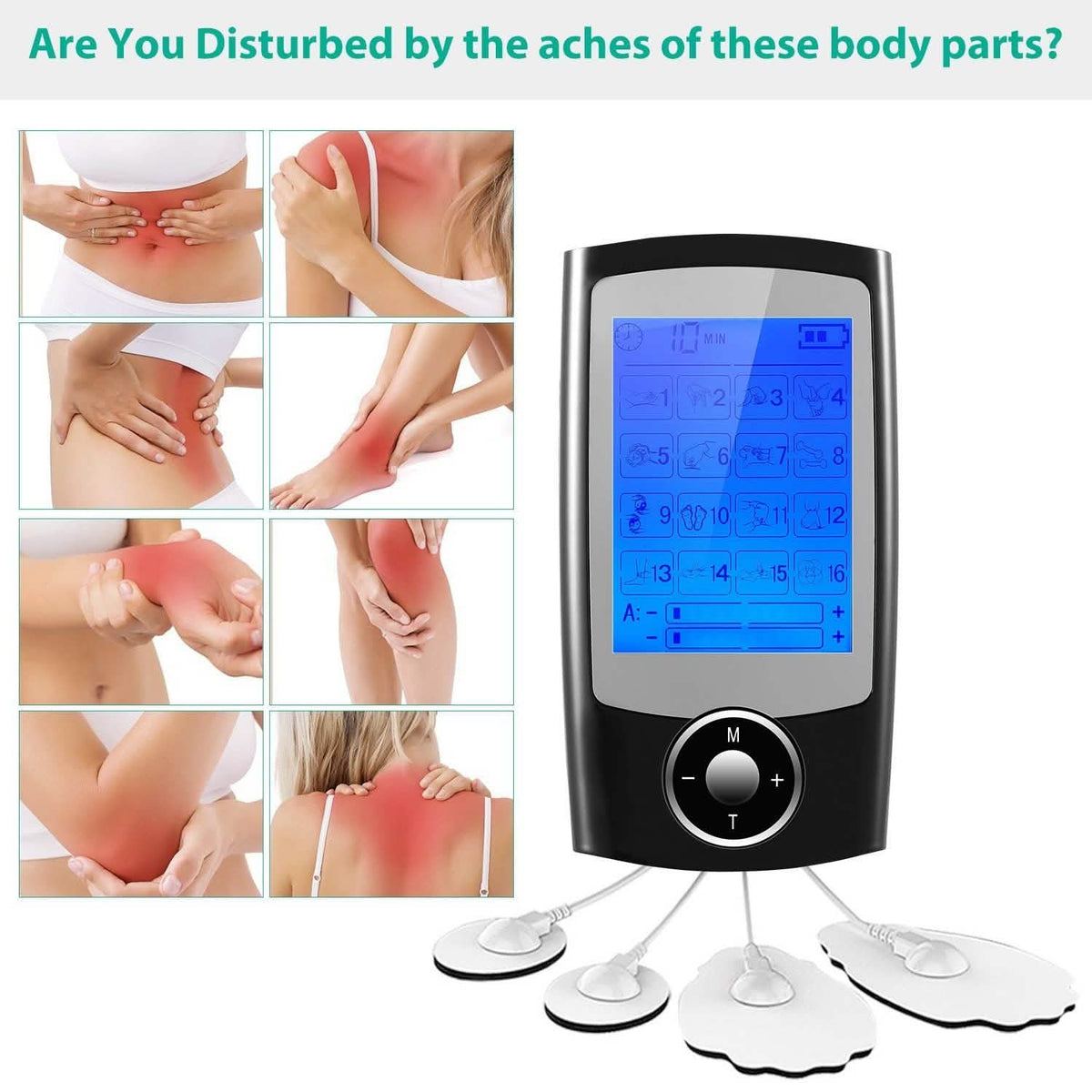 Rechargeable Tens Unit Machine Impulse Massager Health & Wellness - Tophatter Daily Deals