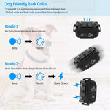 Rechargeable Waterproof Beep Vibration Static Stimulation Bark Stopper Pet Supplies - Tophatter Daily Deals