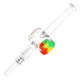 Reclaimer Dab Straw Quartz Tip Rasta Silicone Dab Straws - Tophatter Daily Deals