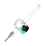 Reclaimer Dab Straw Titanium Tip Green Black Silicone Dab Straws - Tophatter Daily Deals