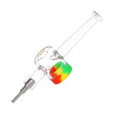 Reclaimer Dab Straw Titanium Tip Rasta Silicone Dab Straws - Tophatter Daily Deals