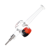 Reclaimer Dab Straw Titanium Tip Red Black Silicone Dab Straws - Tophatter Daily Deals