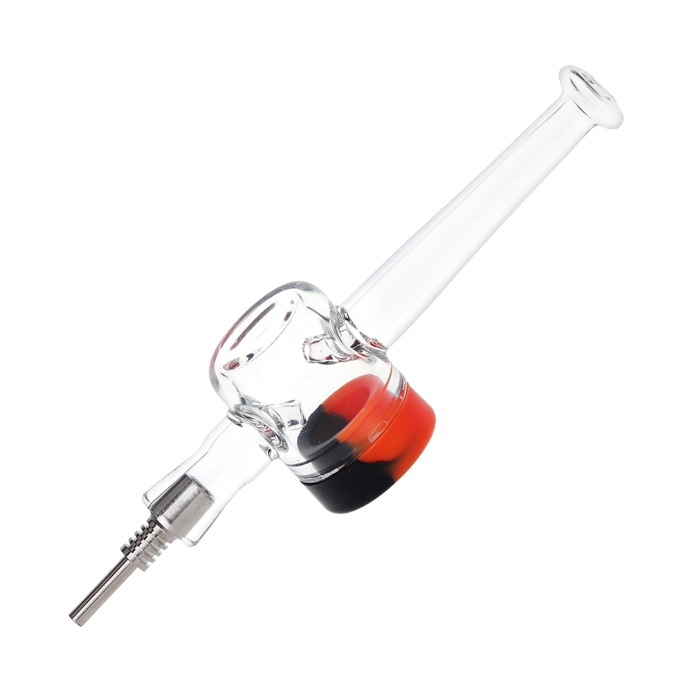 Reclaimer Dab Straw Titanium Tip Red Black Silicone Dab Straws - Tophatter Daily Deals