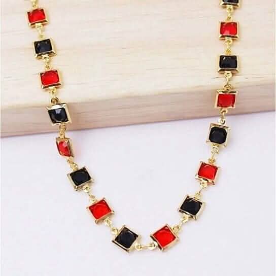 Red And Crystal Square Ankle Bracelet Bracelets - Tophatter Daily Deals