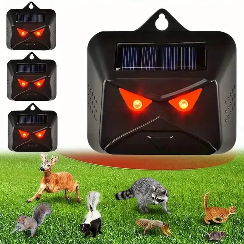 Red LED Light Waterproof Predator Repellent for Gardens Pest Control - Tophatter Daily Deals