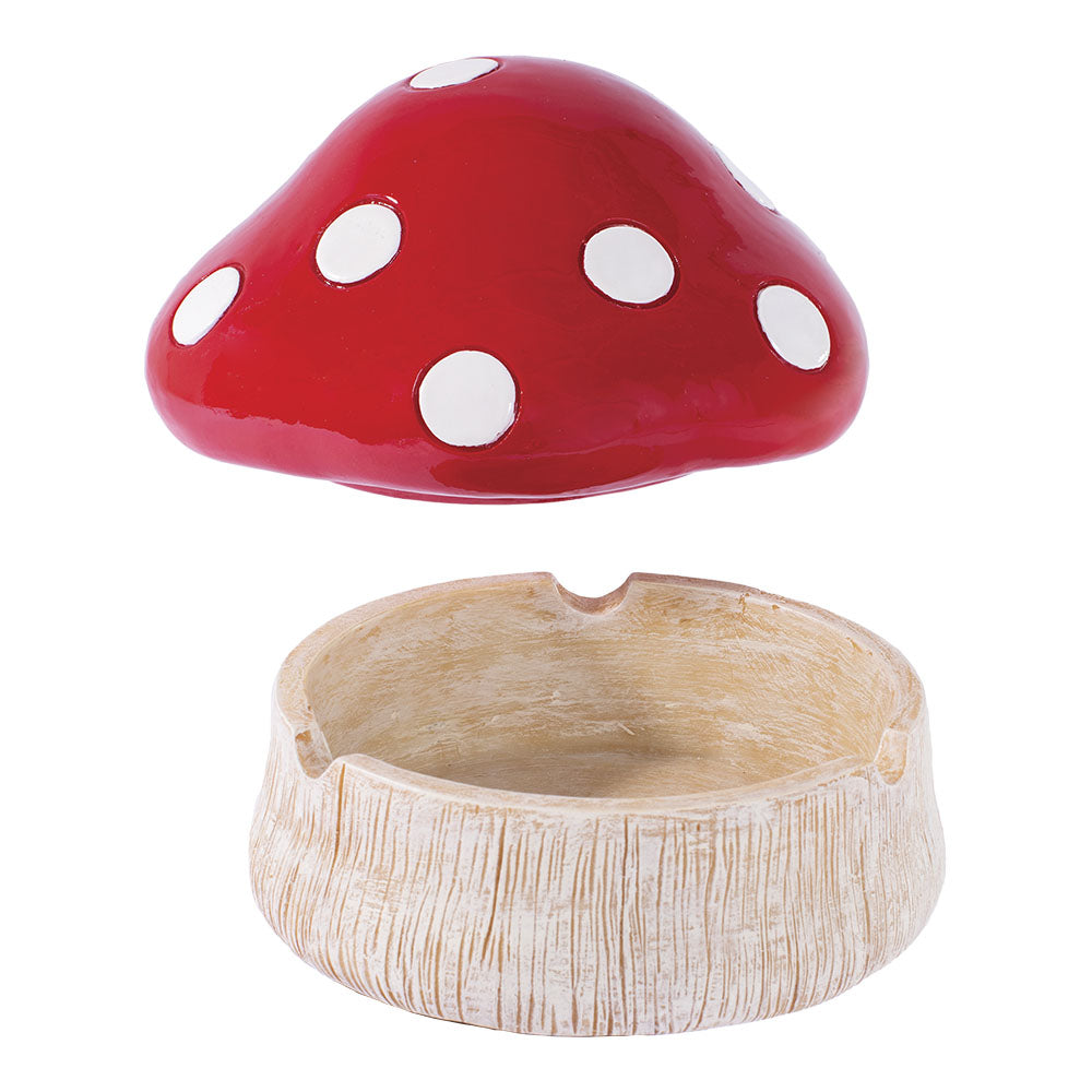 2-in-1 Red Mushroom Covered Ashtray Ashtrays - Tophatter Daily Deals