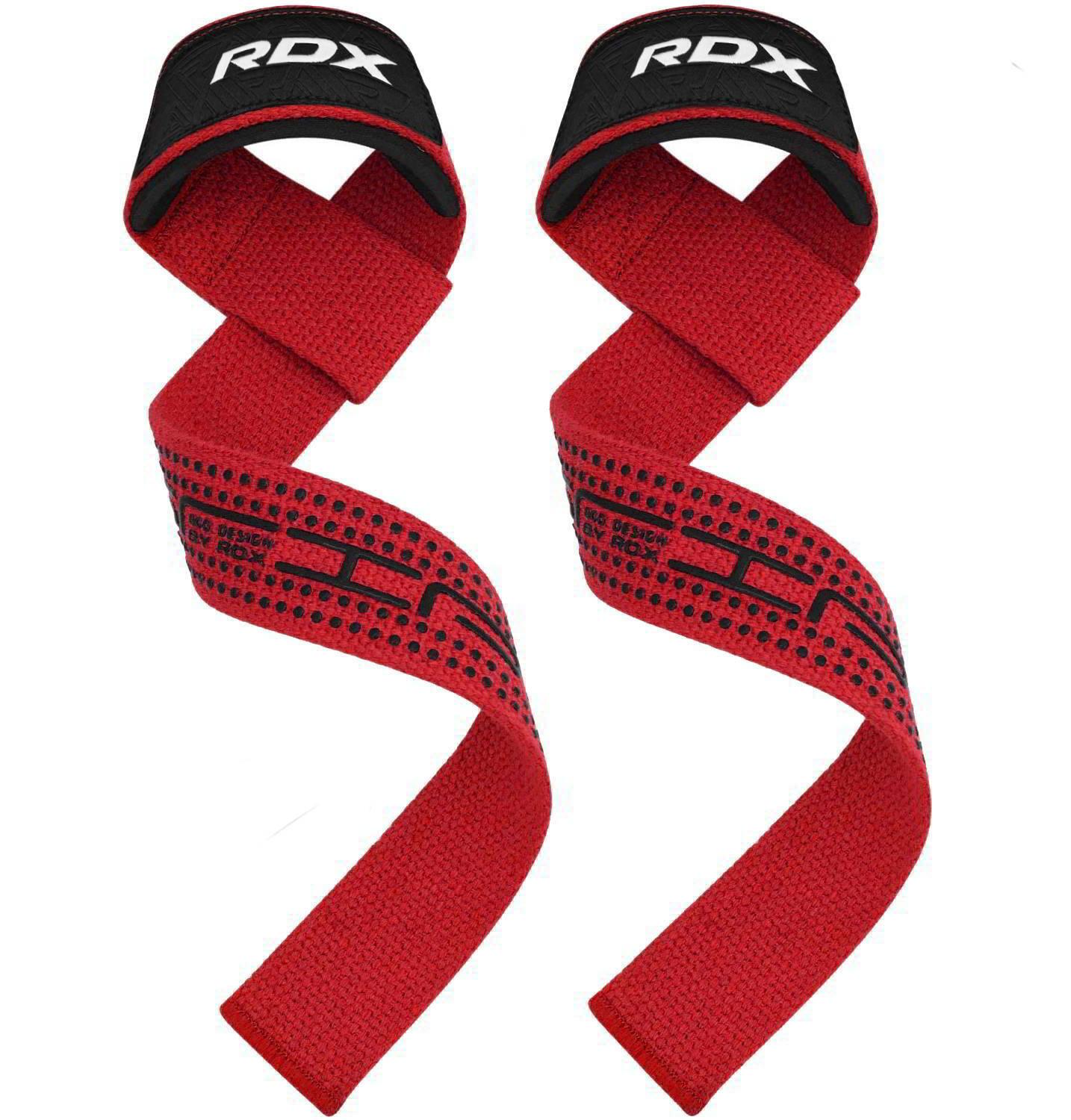 Weight Lifting Straps – Weight Lifting Straps by RDX, Gym Wrist Support, Weight Training, Lifting Strap Red Exercise & Fitness - Tophatter Daily Deals