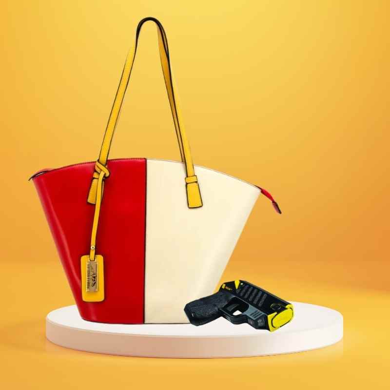 Cameleon® Matilda Color Block CCW Tote Style Handbag Handgun Purses - Tophatter Daily Deals