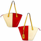 Cameleon® Matilda Color Block CCW Tote Style Handbag Red White Handgun Purses - Tophatter Daily Deals