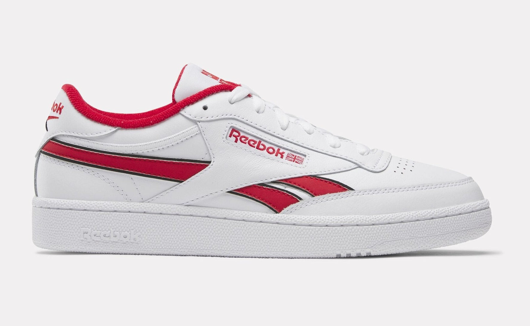 Reebok Men's Club C Revenge Shoes - Ftwwht/Vecred/Black Ftwwht Vecred Black Footwear - Tophatter Daily Deals