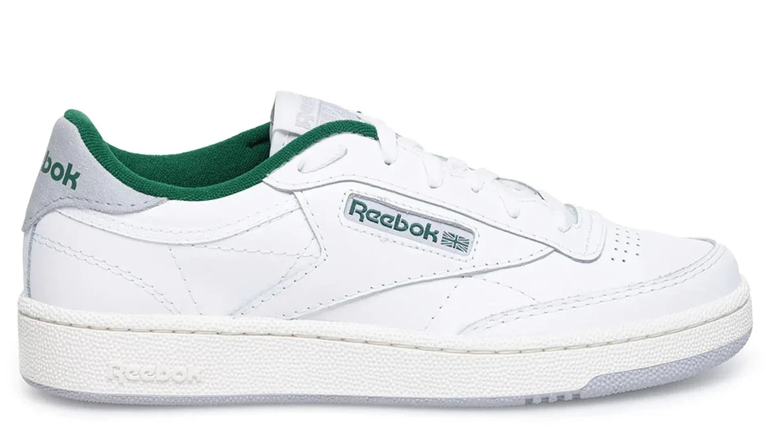 Reebok Men's Club C 85 Shoes Ftwwht Chalk Drkgrn Footwear - Tophatter Daily Deals