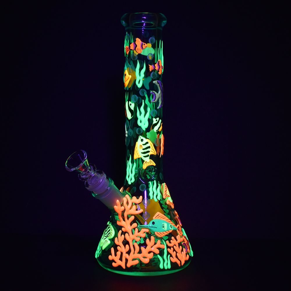Reef Riot Glow Beaker Bong Bongs - Tophatter Daily Deals