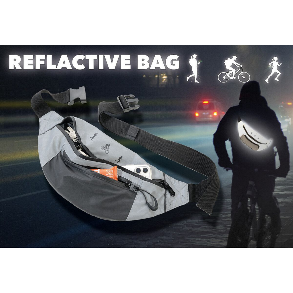 Troika Reflective Belt Bag Bum Bag - Tophatter Daily Deals