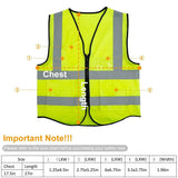 Reflective Safety Vest High Visible Waistcoat Outdoor Recreation - Tophatter Daily Deals